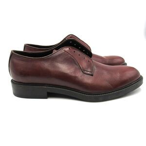 THE BOOT NEW YORK ADAM DERRICK MICK BURNISHED BROWN OXFORD SZ 10 1/2